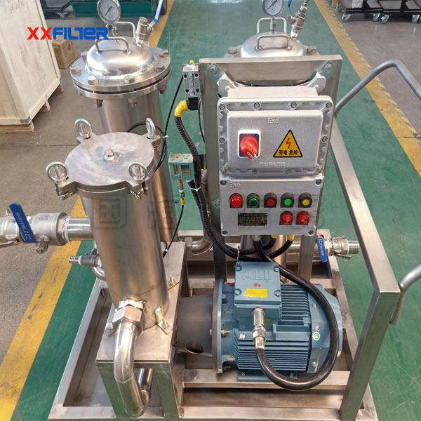 三級過濾不銹鋼防爆濾油機
