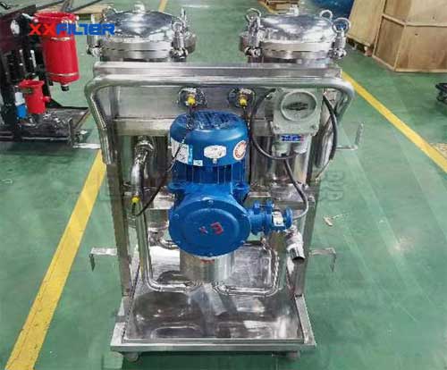 三級小流量不銹鋼防爆濾油機